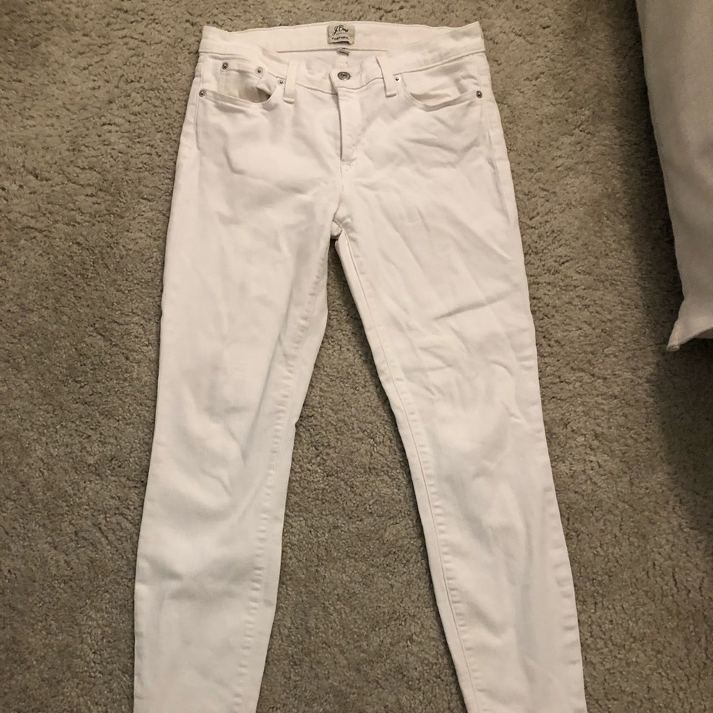 Jcrew Toothpick White Jeans